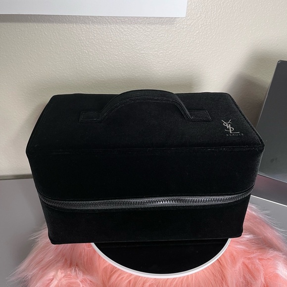 Yves Saint Laurent Handbags - NIB YSL Black Velvet Cosmetic Case